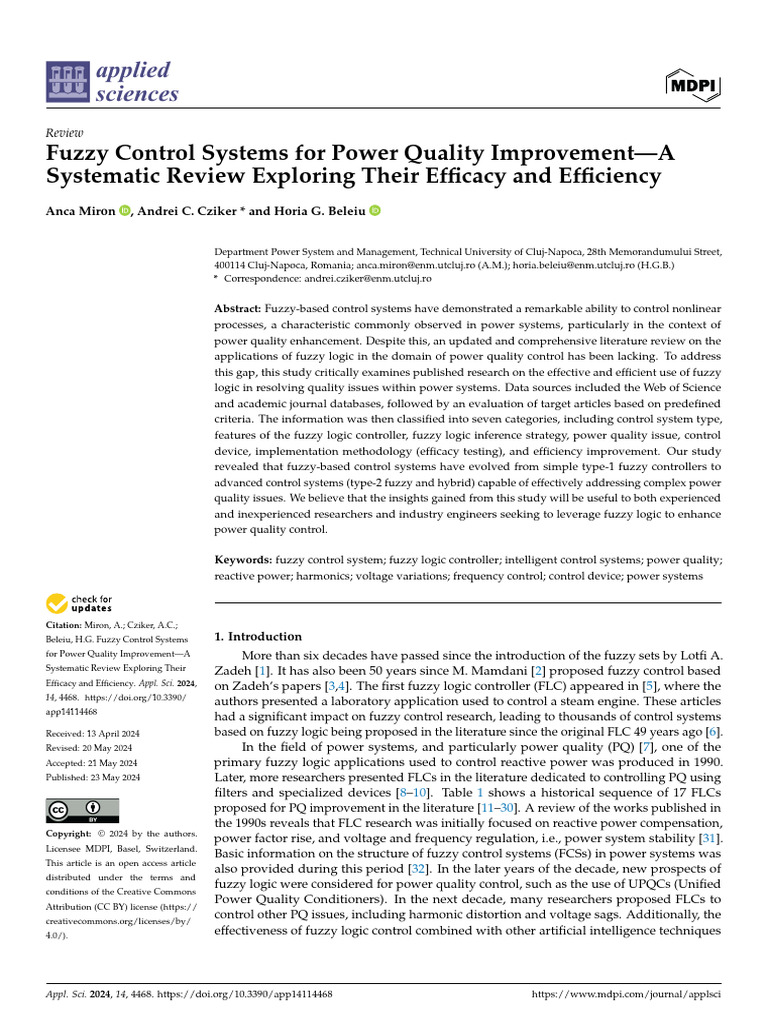 Fuzzy Control Systems - 1 | PDF | Fuzzy Logic | Logic