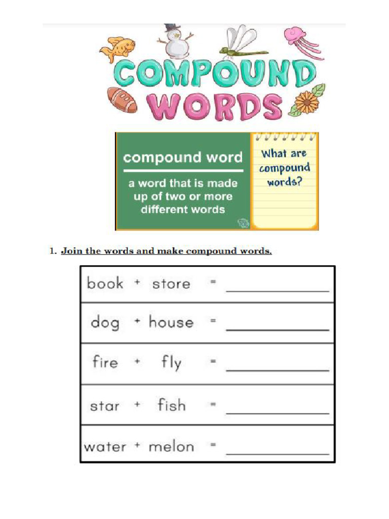 Answer - Key - Compound Word | PDF