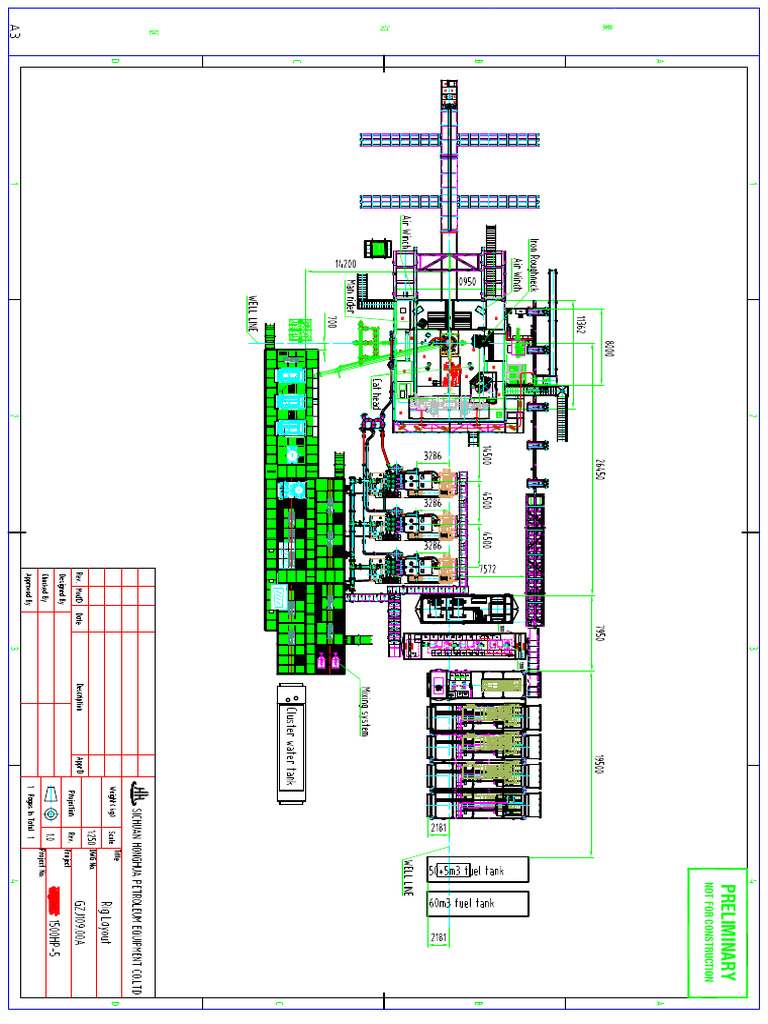 01 GZJ109.00A Rig Layout | PDF