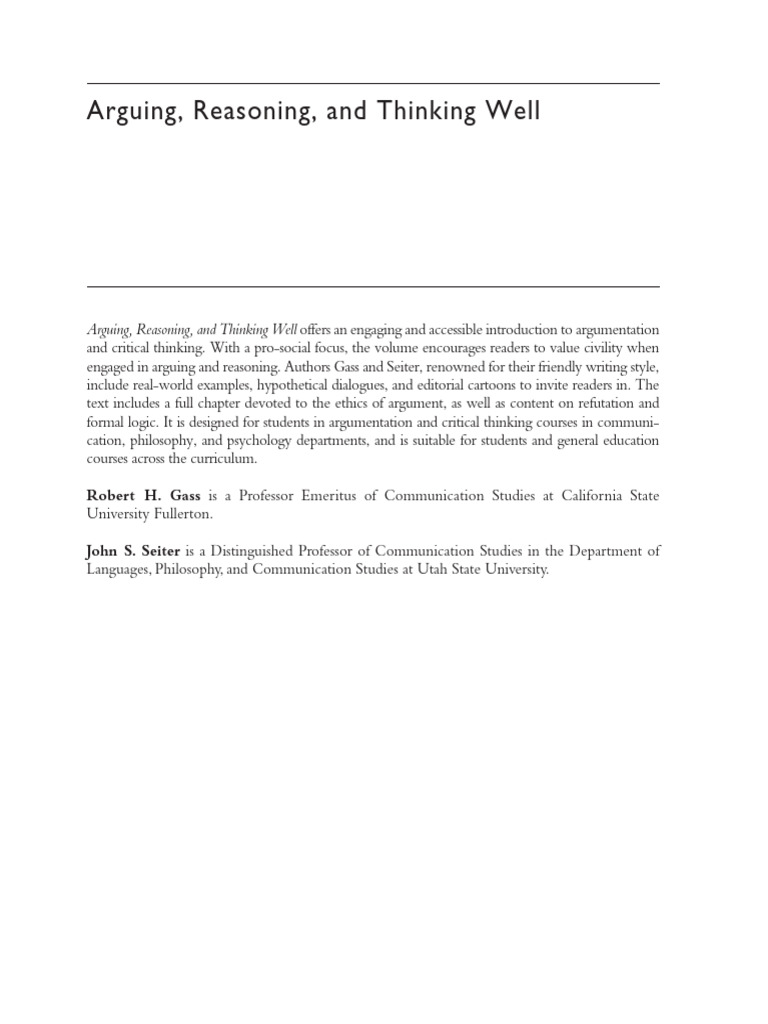 10.4324 9781351242493 Previewpdf | PDF | Reason | Argument