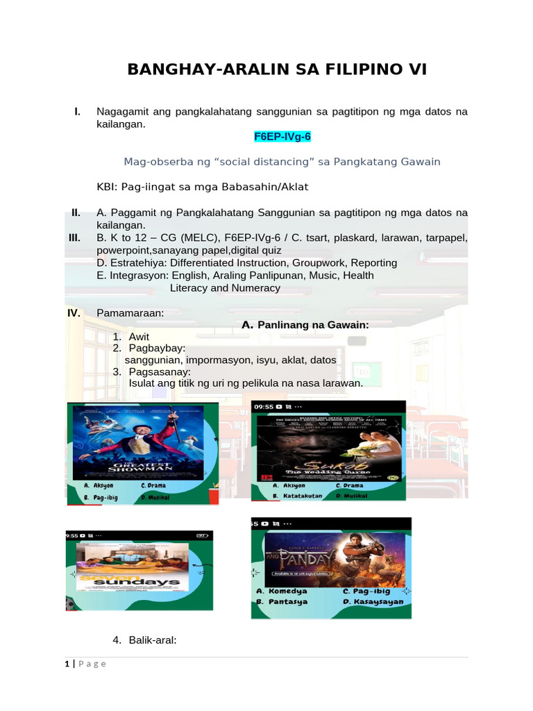 Filipino Classroom Observation | PDF
