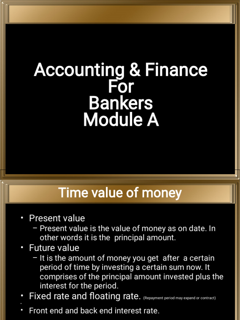 Accounting Jaiib Mod A (Repaired) | PDF | Bonds (Finance) | Net Present ...