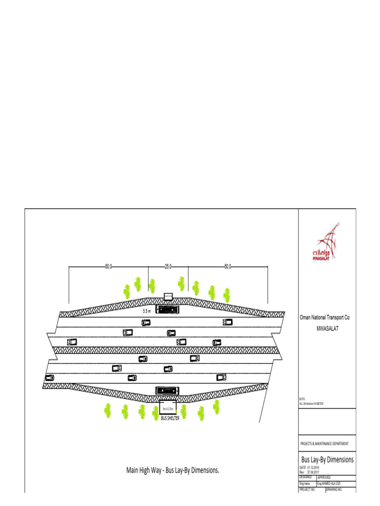 Main High Way - Bus Lay-By Dimensions.2017 | PDF