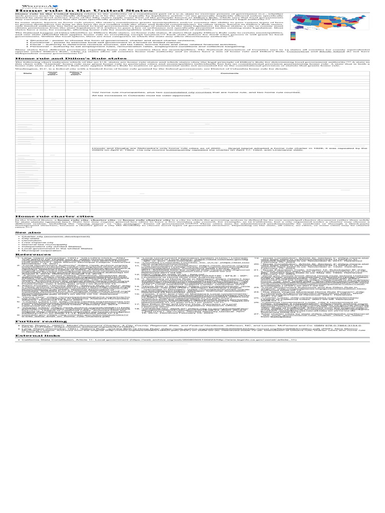 Home Rule in The United States - Wikipedia | PDF | Justice | Crime ...