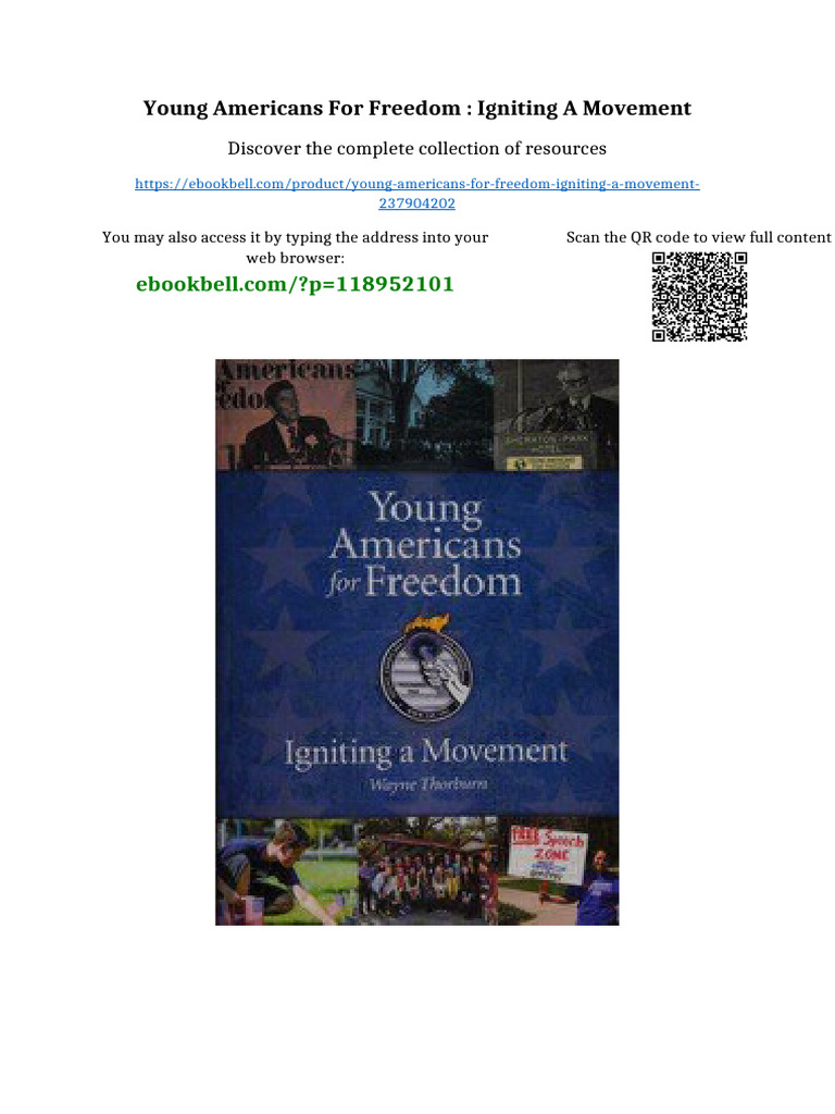 Young Americans For Freedom: Igniting A Movement Available All Format ...