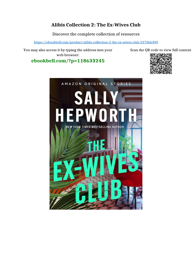 Alibis Collection 2: The Ex-Wives Club All Chapters Available | PDF ...
