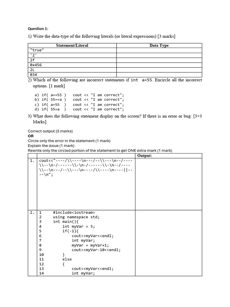 PF Sessional1 Questions | PDF | Computer Engineering | Software Development