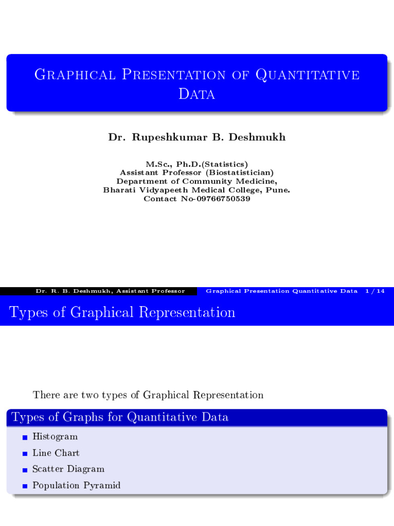 Aphical Presentation of Quantitative Data | PDF | Histogram | Scatter Plot