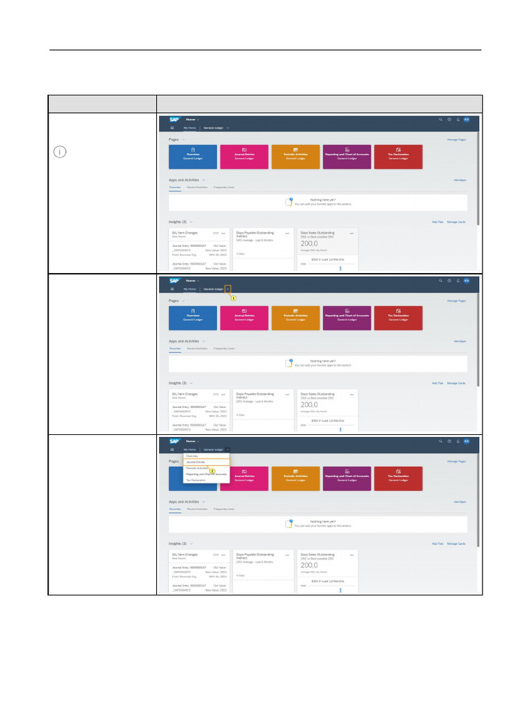 Displaying Line Items in General Ledger | PDF