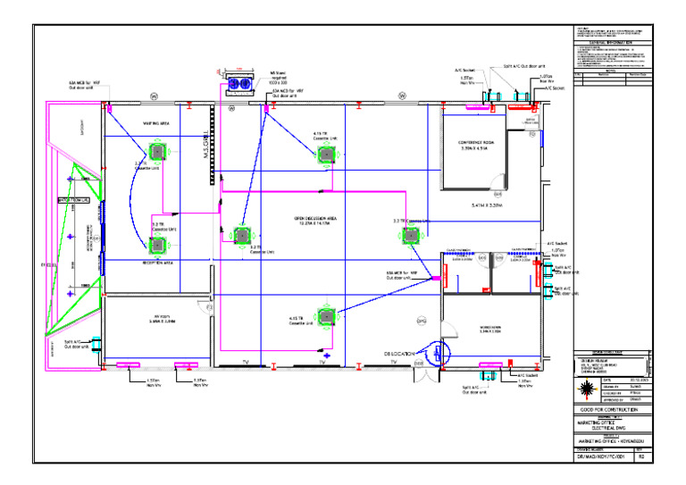 Marketing Office - Ac Location Distance Marking DWG | PDF
