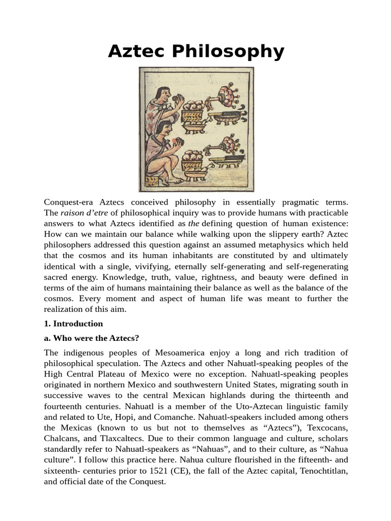 Aztec Philosophy | PDF | Truth