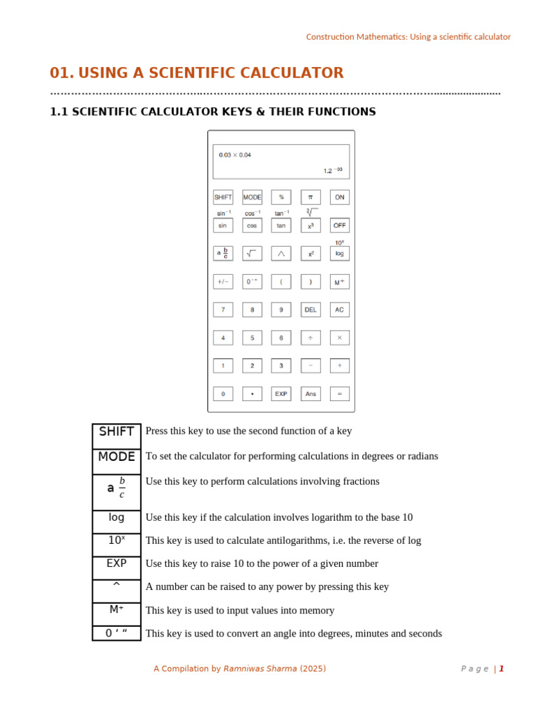 Using A Scientific Calculator | PDF | Logarithm | Arithmetic