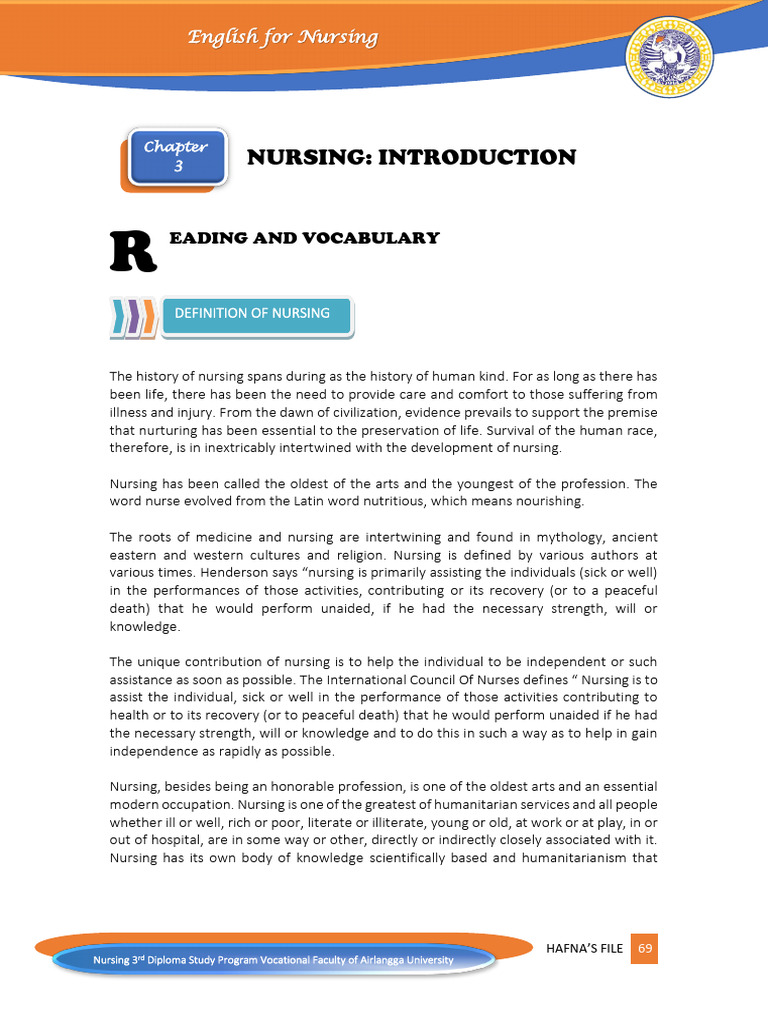 CHAPTER 3. Nursing-Introduction | PDF | Nursing | Hospital