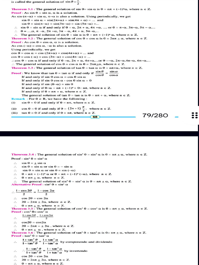 Theorems Class 12 Maths | PDF