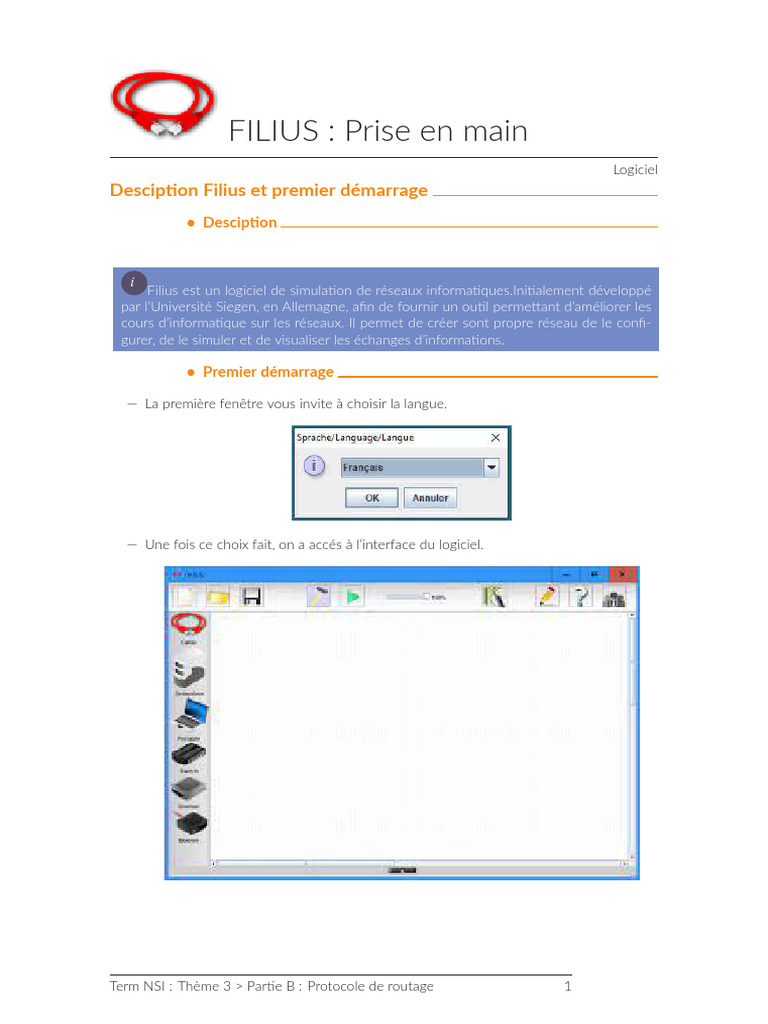 Filius Mode Emploi | PDF | Routeur | Commutateur réseau