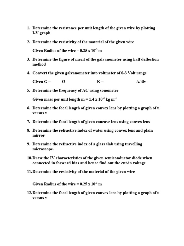 II PU Practical Question Paper - 260204 - 183555 | PDF