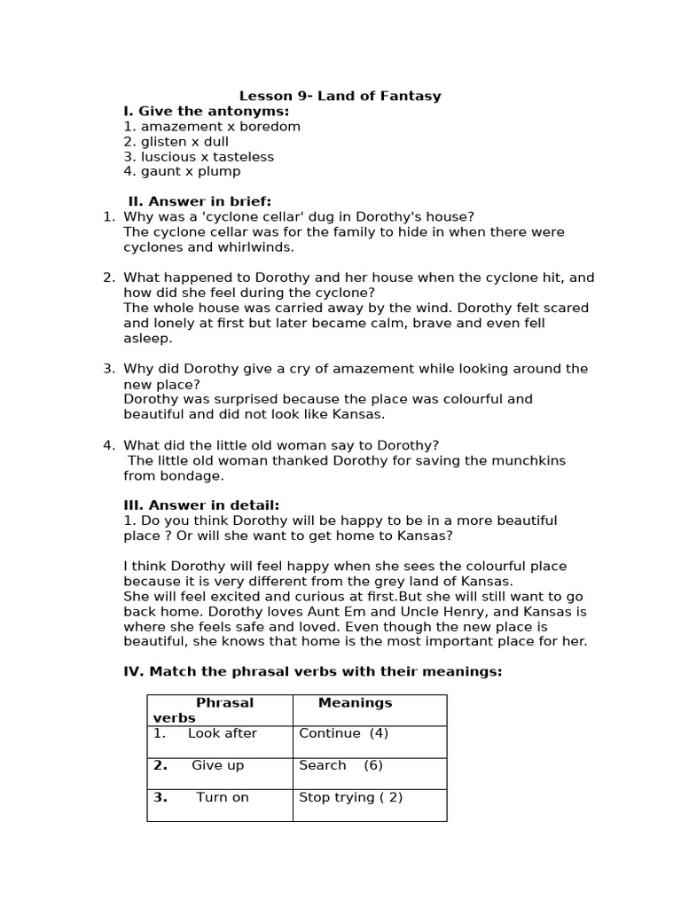 Eng Grade 4 Ln. 9 Notes-3 | PDF