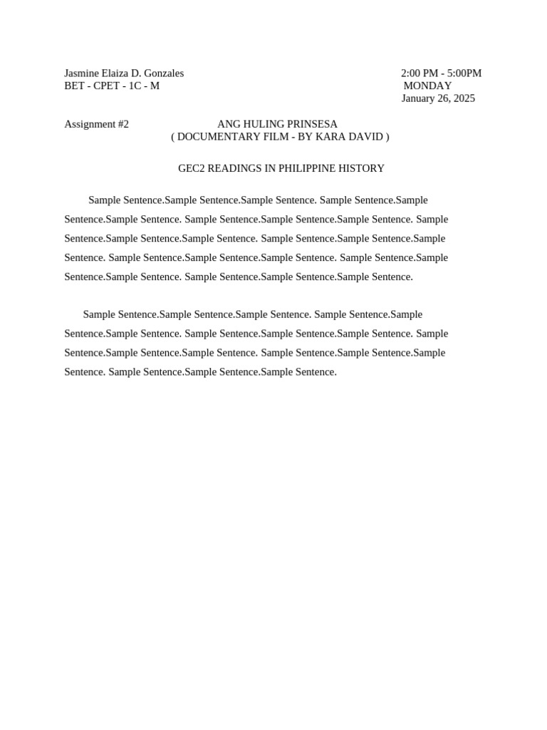Gec2 Format | PDF