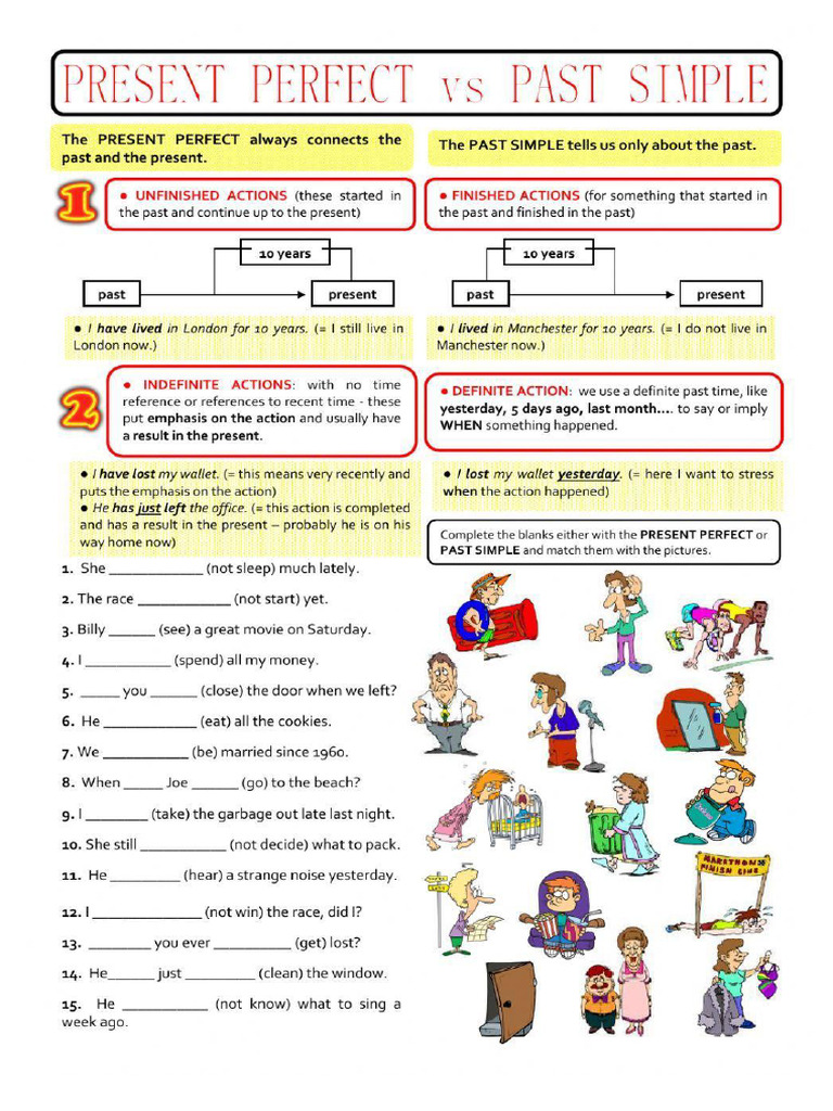 Grammar Simple Past and Present Perfect | PDF