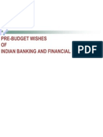 Pre-Budget Wishes of Banking-Finance