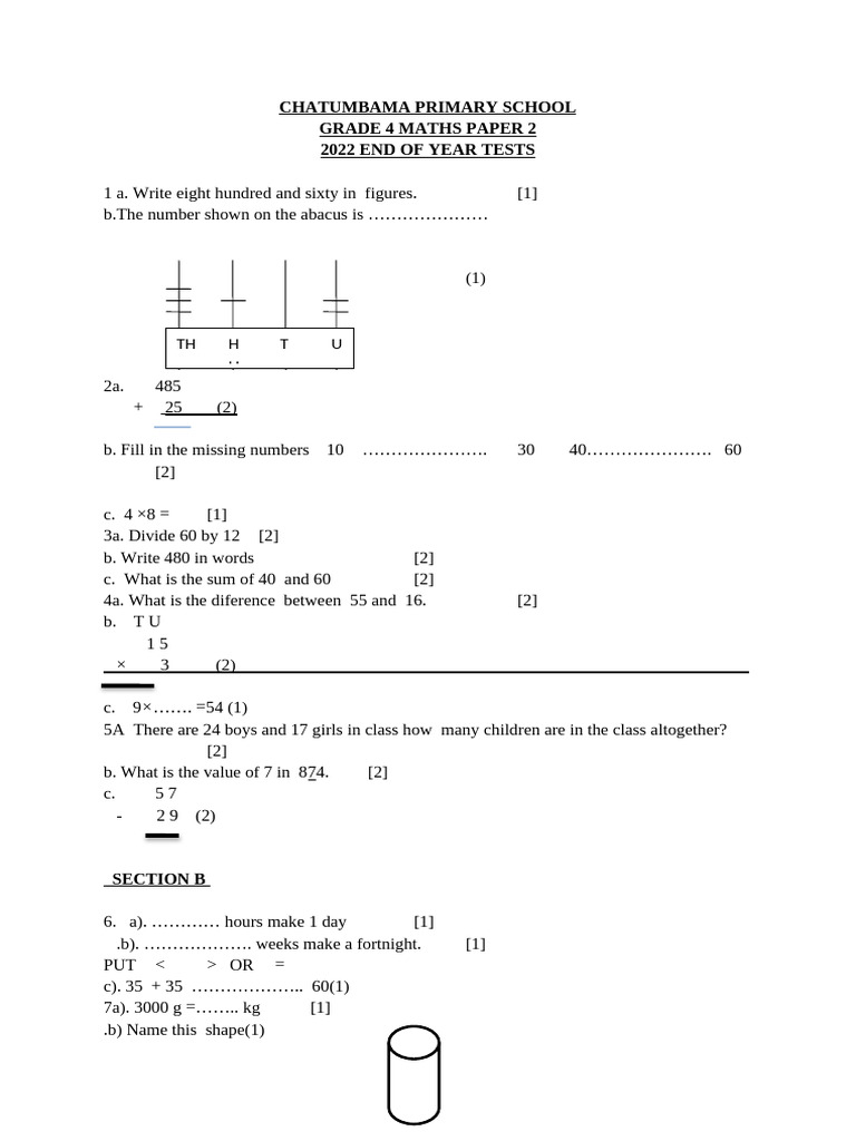 Grade 4 Maths 2-1 | PDF
