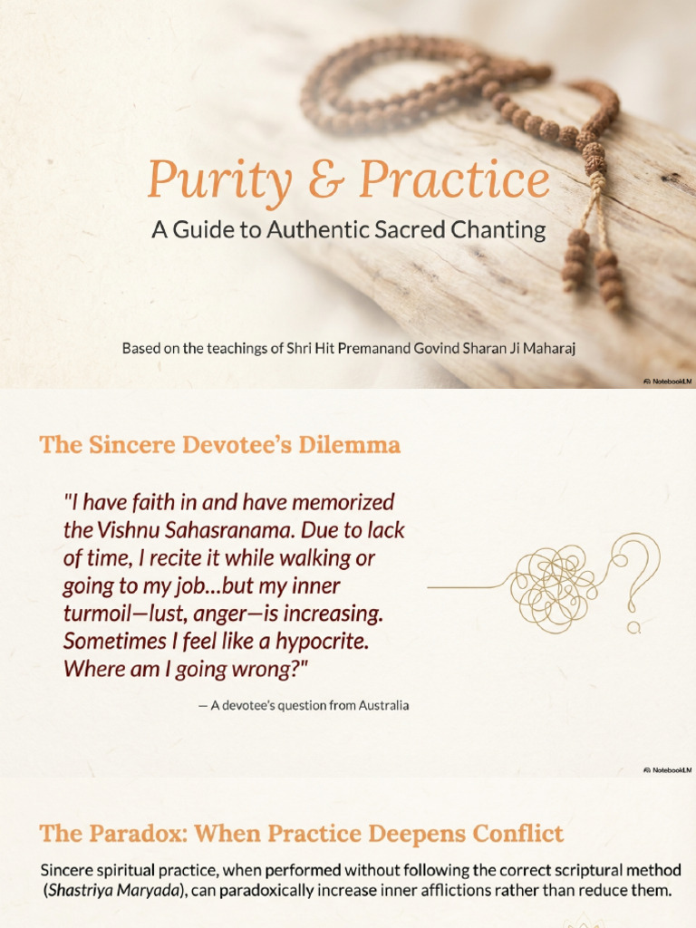 Purity Practice Authentic Chanting | PDF