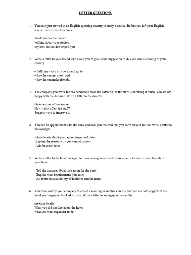 Letter Questions (18!03!24) | PDF