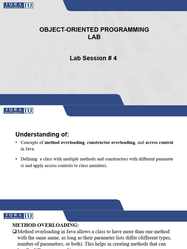 OOP Lab 4 | PDF | Method (Computer Programming) | Inheritance (Object ...