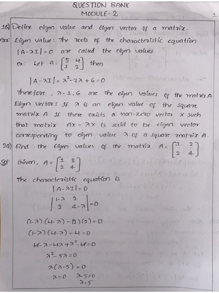 Module 2 Question Bank | PDF