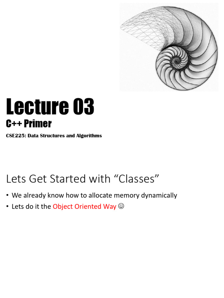 CSE225Lecture03CPlusPlus Part01 | PDF | Software Development | Computing