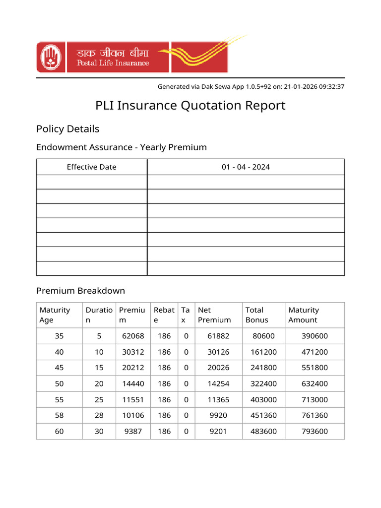 Insurance Quotation 1768968157883 | PDF
