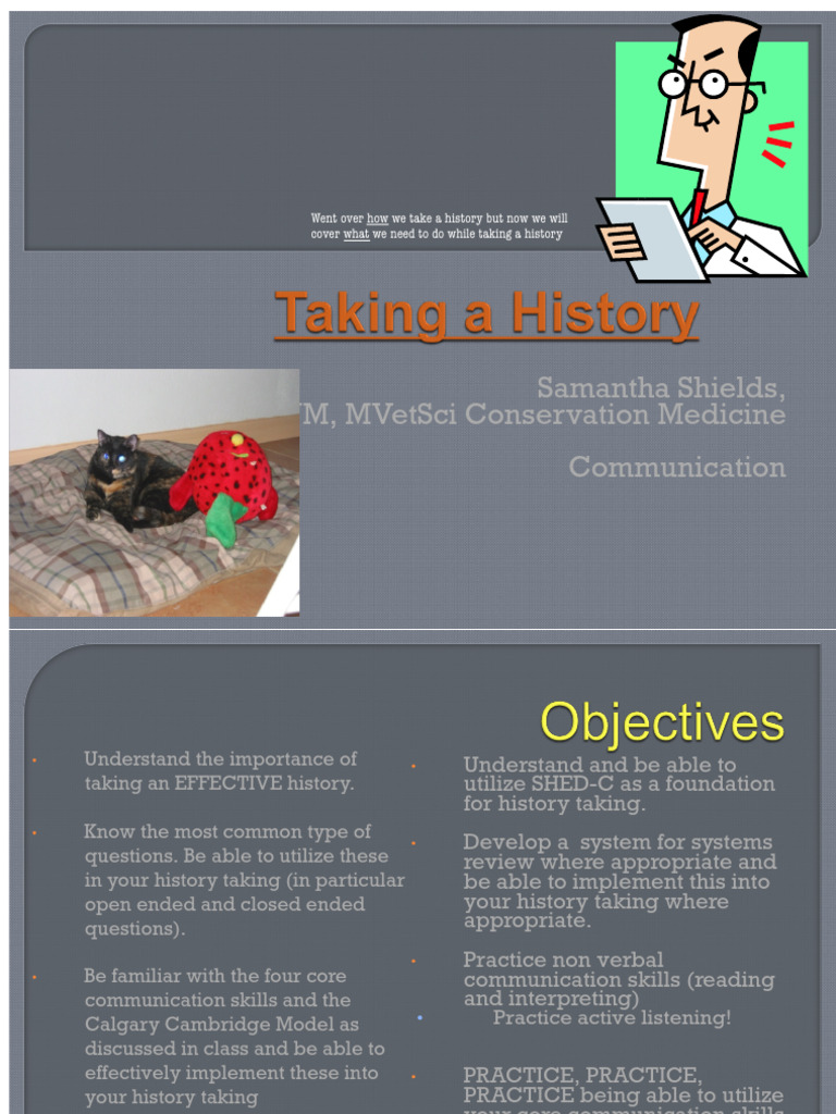 Putting All Together and Taking A History | PDF | Nonverbal Communication