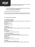 Dad's Medication Schedule and Dosages | PDF