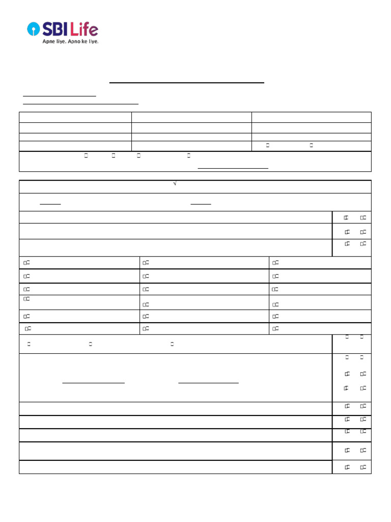 Common Health Questionnaire (CHQ) | PDF | Insurance | Life Insurance