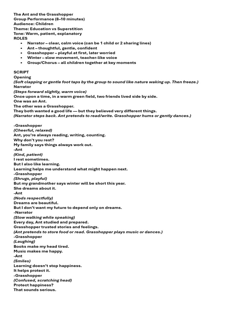 9th Grade Scripts | PDF