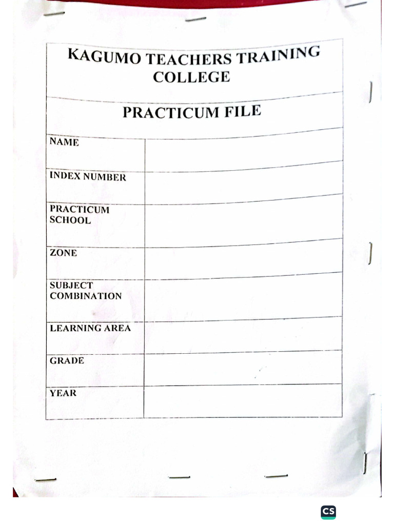 Organization of TP File | PDF