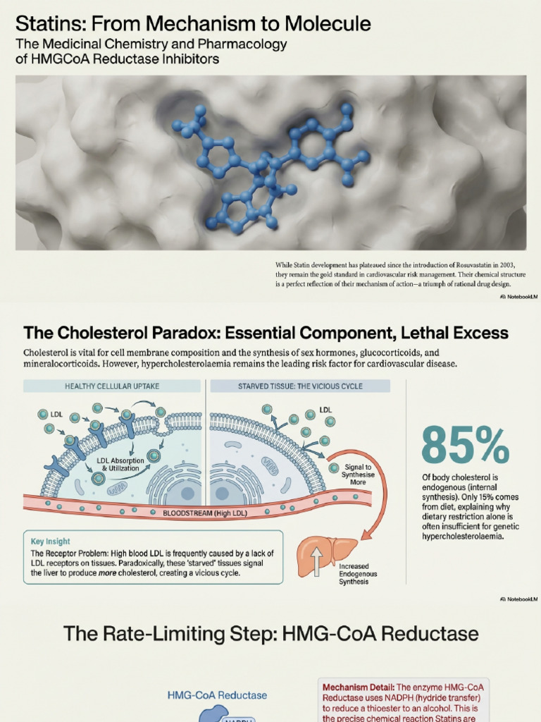 Statin Medicinal Chemistry | PDF