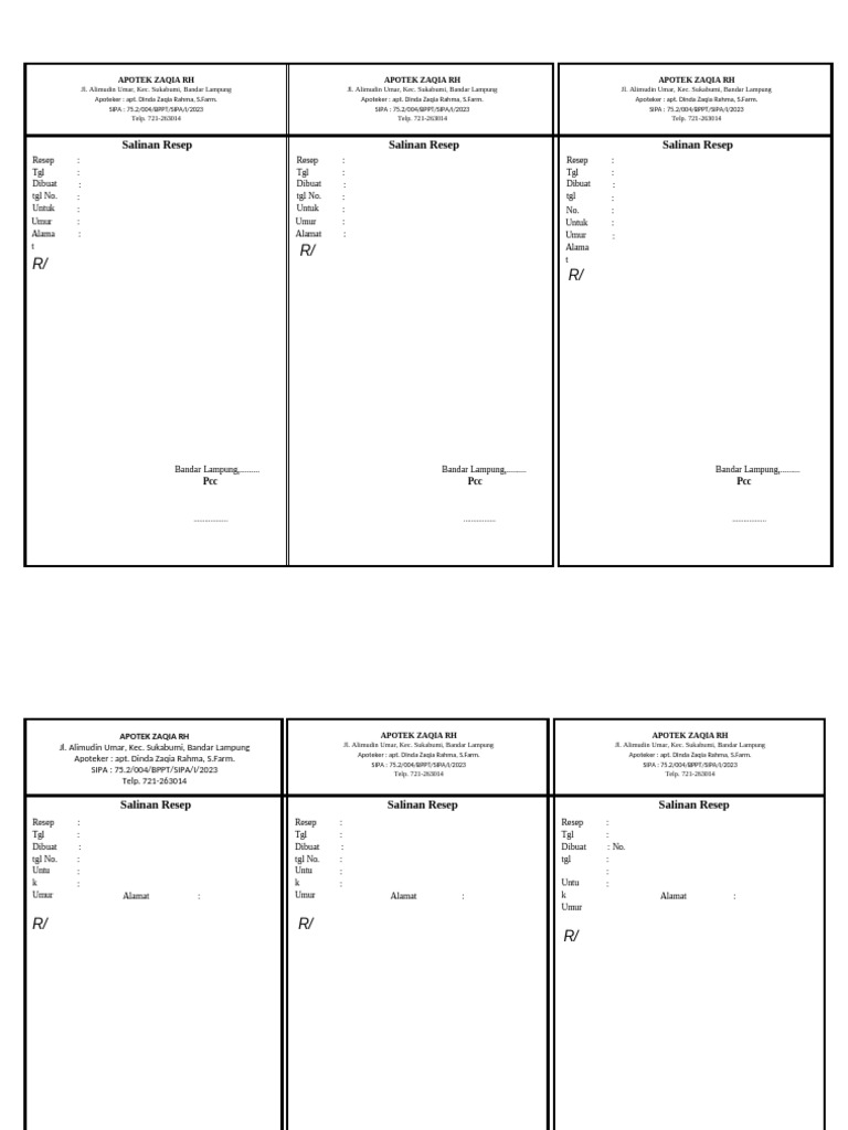 Copy Resep | PDF