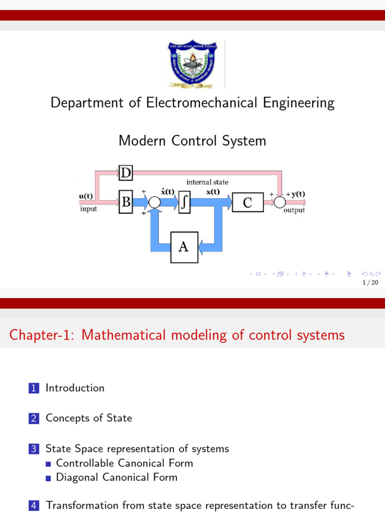 Modern Control System Chap-1 | PDF | Eigenvalues And Eigenvectors ...