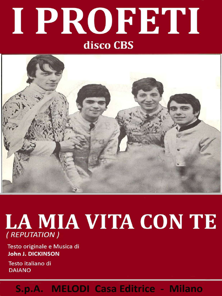 I PROFETI - La Mia Vita Con Te | PDF
