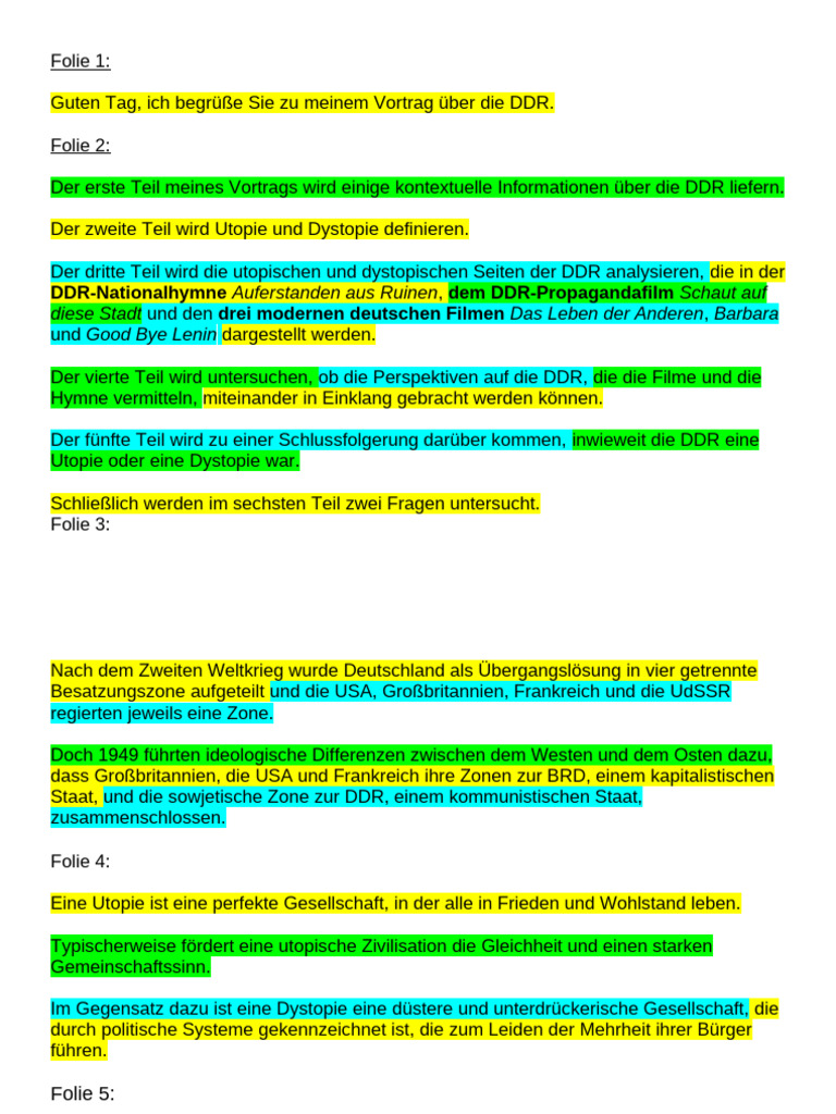 DDR Presentation Notes A5 v4 | PDF