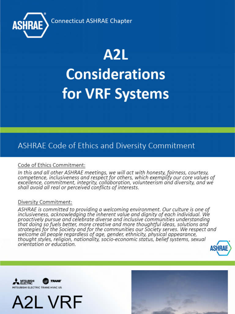 A2L Considerations For VRF Systems Ashrae | PDF | Ventilation ...