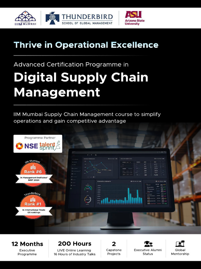 Brochure Advanced Certification Programme in Digital Supply Chain ...