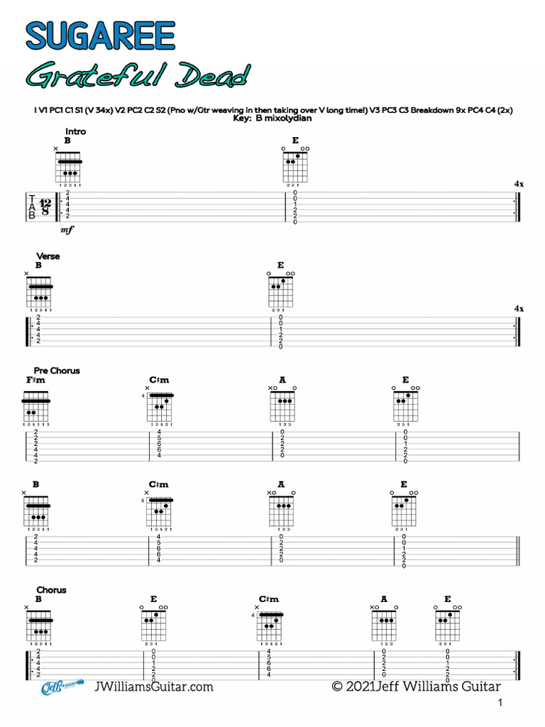 Sugaree Grateful Dead | PDF