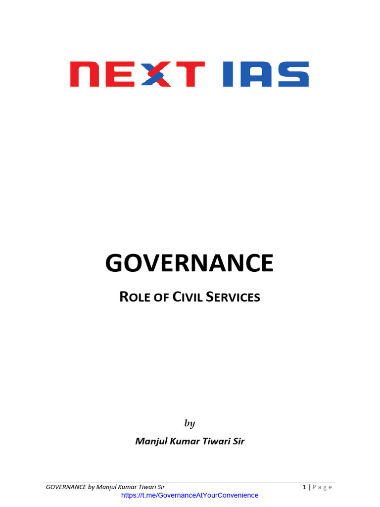 Role of Civil Services | PDF | Bureaucracy | Civil Service