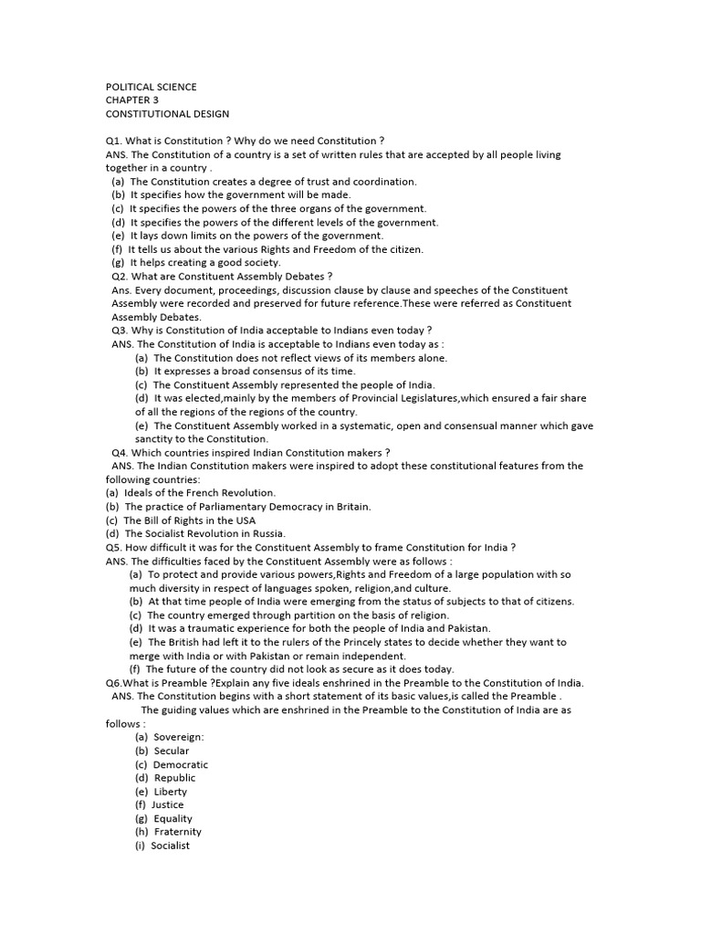 Political Sci, Constitutional Design | PDF | Political Science | Justice