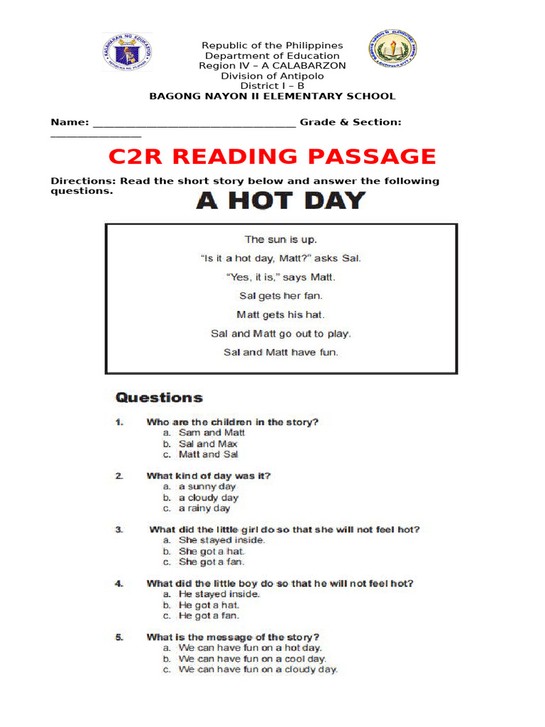 Week 1 c2r English | PDF