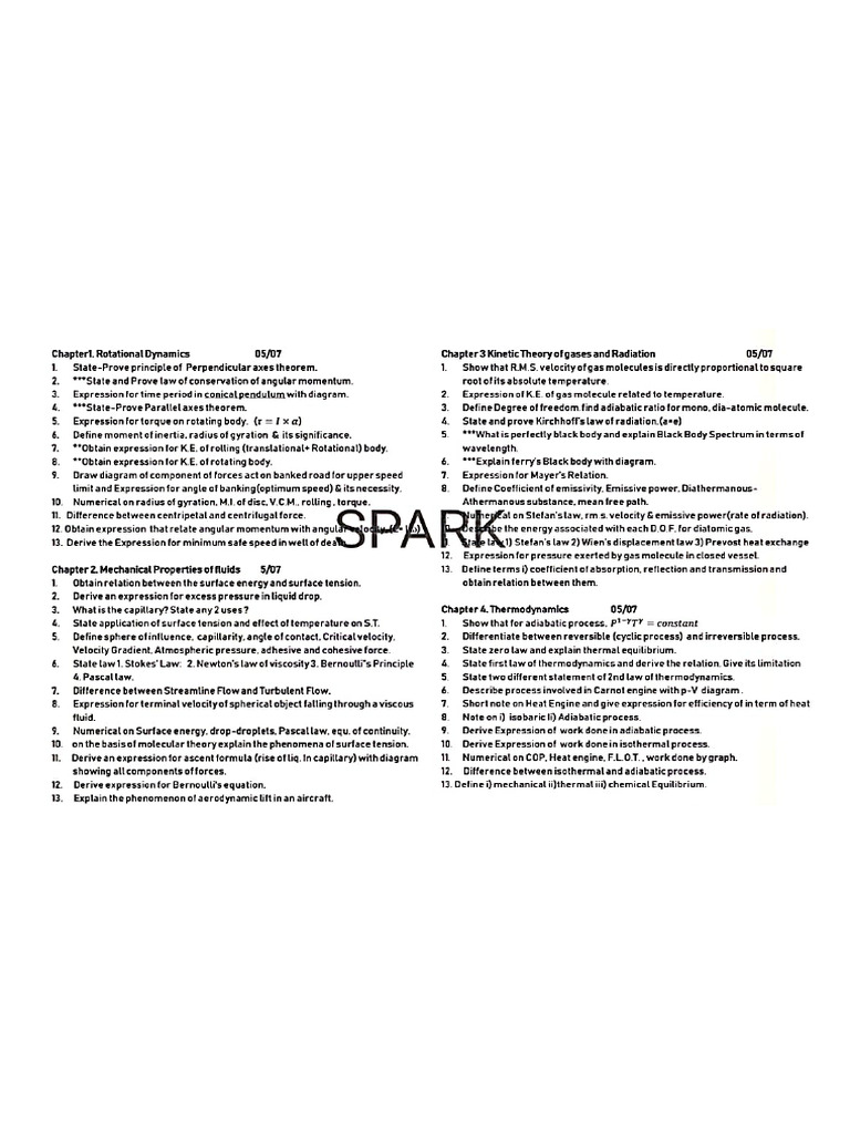 Imp Physics 2026 | PDF