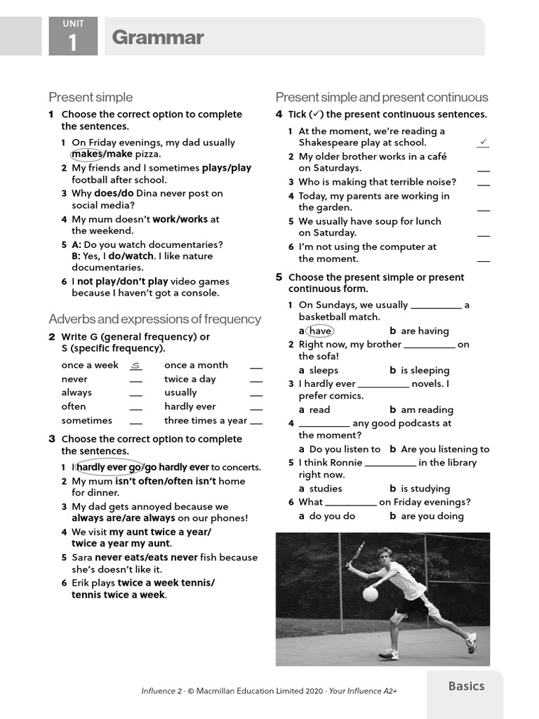 L2 A2PLUS U1 Grammar Basics | PDF | Grammar | Linguistics