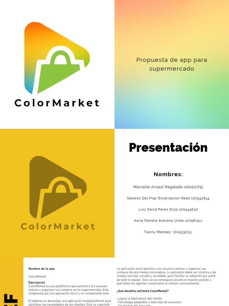 Proyecto Final Diseño 1 | PDF | Aplicación movil | Software de la ...